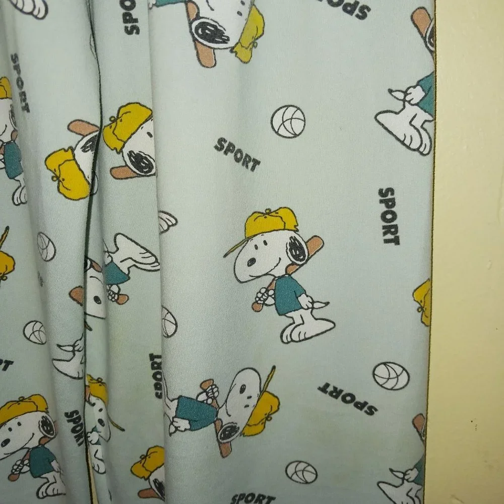Peanut Snoopy baseball gray pajama bottoms‎ (see measurements for size)